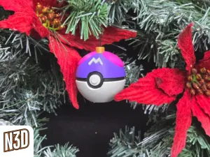Master Ball Christmas Ornament